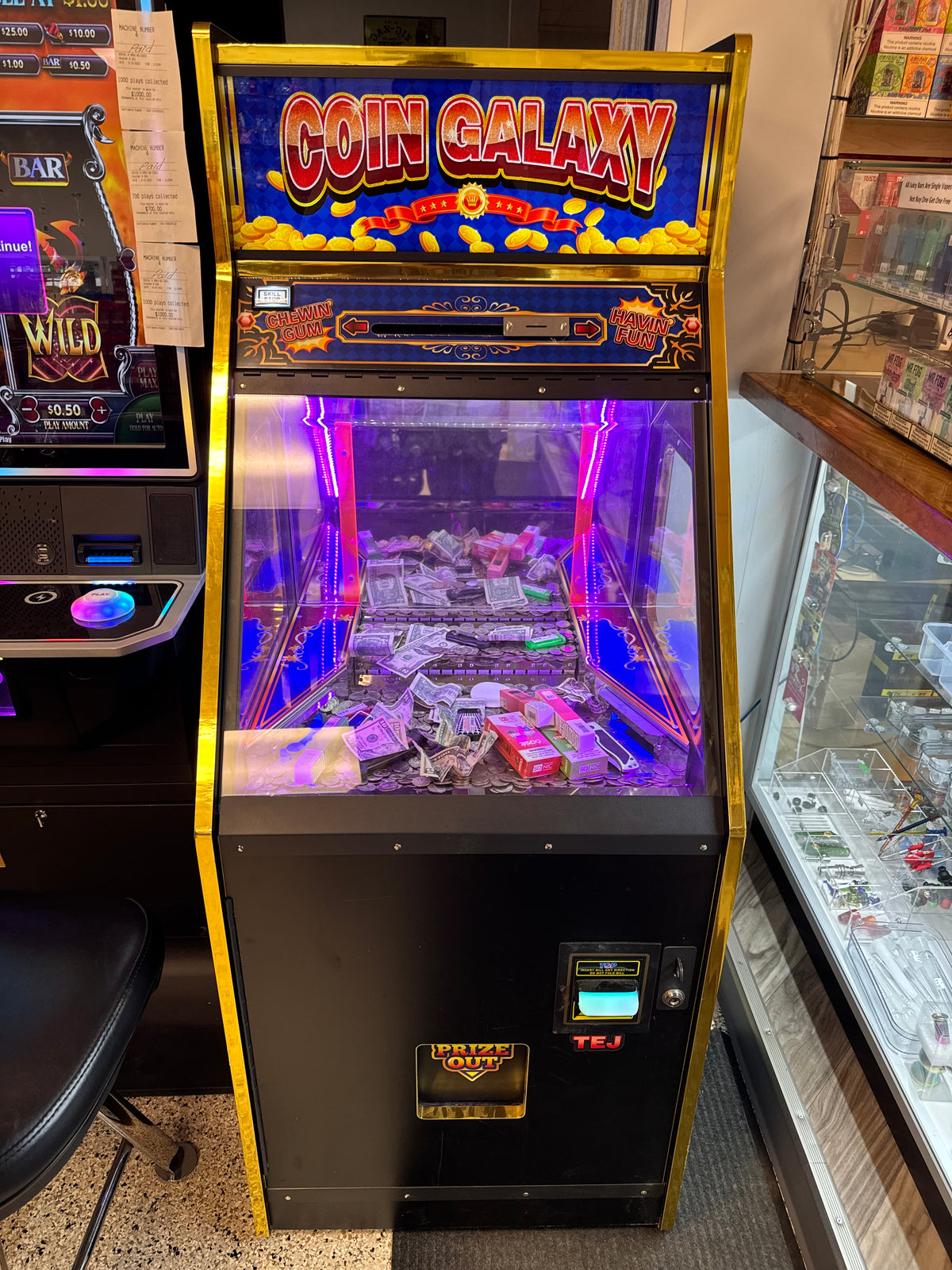 Quarter Coin Pusher *Heavy Duty Design with Bill Changer* — TejDirect