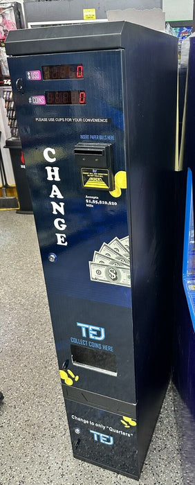 Dollar bill coin changer machine / Exchange dollar bills for quarters model TEJ